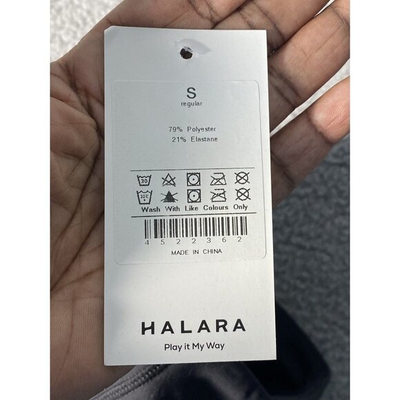 HALARA Woman's High Waisted Plain Slight Flare Leggings‎ Black Size Small NEW - Picture 6 of 8